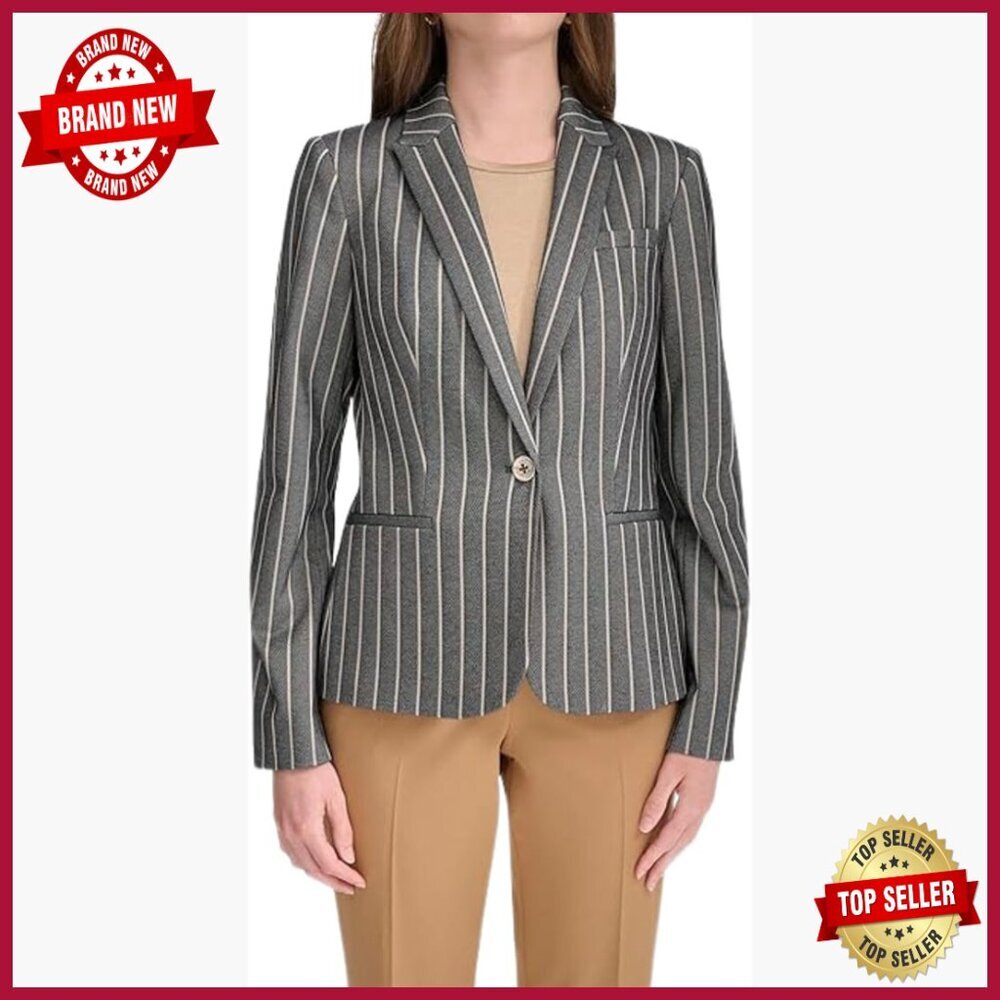 Solid Blazer for Work and Layering, Versatile Year-Round Wear